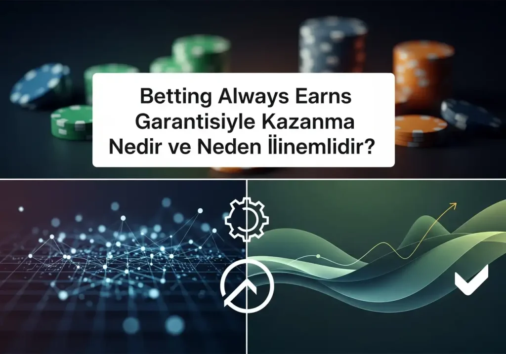Betting Always Earns Garantisiyle Kazanma Stratejileri kapak görseli - Create a high-quality, modern blog cover image based on the first paragraph of the article titled 'Betting Always Earns Garantisiyle Kazanma Stratejil